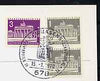 Postmark - West Berlin 1970 postcard with special Pirmasens cancellation for Pirmaphila II Stamp Exhibition illustrated with Bavaria 18kr stamp