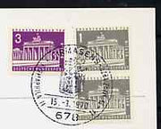 Postmark - West Berlin 1970 postcard with special Pirmasens cancellation for Pirmaphila II Stamp Exhibition illustrated with Bavaria 18kr stamp