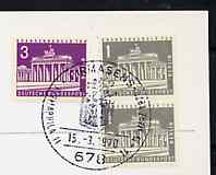 Postmark - West Berlin 1970 postcard with special Pirmasens cancellation for Pirmaphila II Stamp Exhibition illustrated with Bavaria 18kr stamp