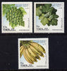 Yemen - Republic 1967 Fruits 'Postage due' set of 3 vals unmounted mint SG D468-70 (Mi 28-30)