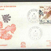 French Southern & Antarctic Territories 1987 Inmarsat Satellite on illustrated cover with first day cancel, SG 230