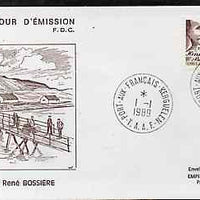 French Southern & Antarctic Territories 1989 Kerguelen Island Pioneers on illustrated cover with first day cancel, SG 249