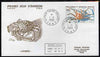 French Southern & Antarctic Territories 1989 Flora & Fauna 1f10 (Crab) on illustrated cover with first day cancel, SG 244