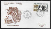 French Southern & Antarctic Territories 1989 Flora & Fauna 2f (Sheep) on illustrated cover with first day cancel, SG 245