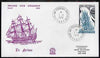 French Southern & Antarctic Territories 1988 La Fortune (Sail Warship) on illustrated cover with first day cancel, SG 239