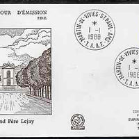French Southern & Antarctic Territories 1988 Father Lejay on illustrated cover with first day cancel, SG 233