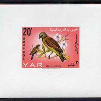 Yemen - Republic 1965 Birds imperf m/sheet unmounted mint, SG MS 328a, Mi BL 34