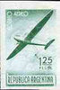 Argentine Republic 1940 Douglas DC-2 1p25 imperf proof single in green printed both sides unmounted mint, as SG 692