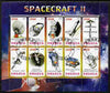 Rwanda 2010 Spacecraft #02 perf sheetlet containing 10 values fine cto used
