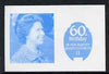 St Vincent - Bequia 1986 Queen's 60th Birthday 5c imperf proof in blue only unmounted mint