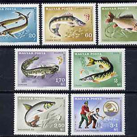 Hungary 1967 Angler's Federation (Fish) unmounted mint set of 7, SG 2296-2302, Mi 2344-50