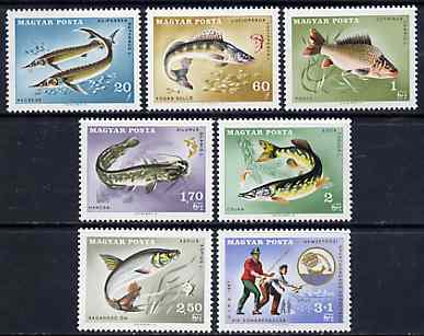 Hungary 1967 Angler's Federation (Fish) unmounted mint set of 7, SG 2296-2302, Mi 2344-50