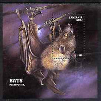Tanzania 1995 Bats perf m/sheet unmounted mint, Mi BL 286
