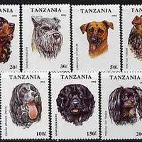 Tanzania 1993 Dogs perf set of 7 unmounted mint, SG 1681-87, Mi 1599-1605*