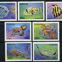 Tanzania 1995 Marine Life perf set of 7 unmounted mint, Mi 2033-39*