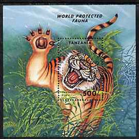 Tanzania 1994 Endangered Species unmounted mint m/sheet (Tiger) unmounted mint SG MS 1814, Mi BL 251