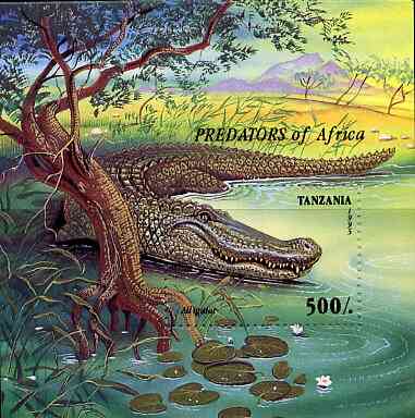 Tanzania 1995 Predators unmounted mint m/sheet, Mi BL 302