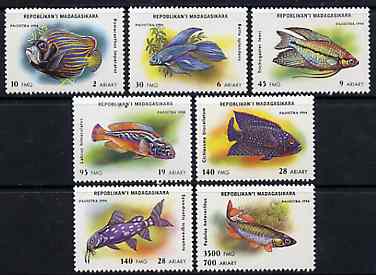 Madagascar 1994 Fishes unmounted mint set of 7, Yv 1249-55*