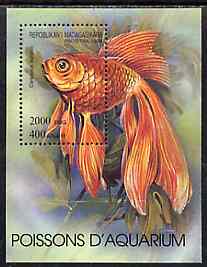 Madagascar 1994 Fishes unmounted mint m/sheet, Yv BL 87