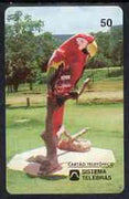 Telephone Card - Brazil 50 units phone card showing Macaw