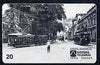 Telephone Card - Brazil 20 units phone card showing Street Scene with Trams (horiz black & white) card No 03 - 03/97