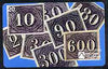 Telephone Card - Brazil 20 units phone card showing early Brazil 'Bullseye' stamps (blue background)