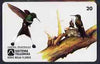Telephone Card - Brazil 20 units phone card showing Bird (Bandeirinha Pavaozinko Coqueta Cola Raqueta) and nest with young