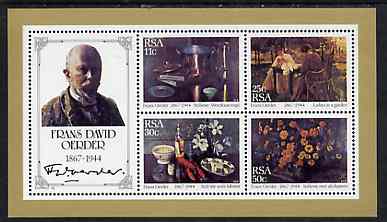 South Africa 1985,Paintings by Frans Oerder m/sheet unmounted mint, SG MS 581