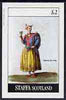 Staffa 1982 Costumes (Woman from Lima) imperf deluxe sheet (£2 value) unmounted mint