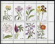 Eynhallow 1974 Flowers #01 (Primula, Aster, Phlox, etc) perf set of 8 values (1p to 20p) unmounted mint