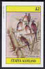 Staffa 1982 Birds #50 (Passenger Pigeon) imperf deluxe sheet (£2 value) unmounted mint