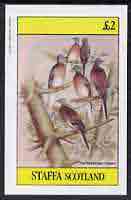 Staffa 1982 Birds #50 (Passenger Pigeon) imperf deluxe sheet (£2 value) unmounted mint