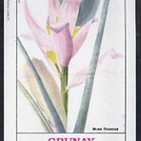 Grunay 1982 Flowers #03 (Musa) unmounted mint imperf deluxe sheet (£2 value)