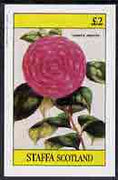 Staffa 1982 Camellia imperf deluxe sheet (£2 value) unmounted mint