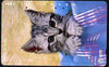 Telephone Card - Japan 105 units phone card showing Kitten in Festive Box (vert) (card dated 15.7.1990)