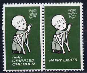 Cinderella - Canada 1962 Help Crippled Children Easter Seals, fine unmounted mint se-tenant pair