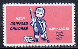 Cinderella - Canada 1960 Help Crippled Children Easter Seal, fine unmounted mint