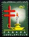 Cinderella - Canada 1952 Christmas TB Seal (Candle), fine unmounted mint*