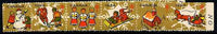 Cinderella - Canada 1964 Christmas TB Seals, set of 8 in fine unmounted mint se-tenant strip