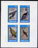 Staffa 1982 Pigeons #02 imperf,set of 4 values (10p to 75p) unmounted mint