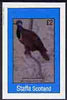 Staffa 1982 Pigeons #02 imperf deluxe sheet (£2 value Blue-Headed Ground Dove) unmounted mint