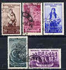 Rumania 1953 Rumanian Art complete set of 5 cto used, SG 2283-87, Mi 1430-34
