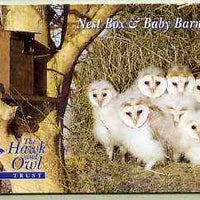 Telephone Card - Jersey £2 phone card showing Nest Box & Baby Barn Owls (The Hawk & Owl Trust)