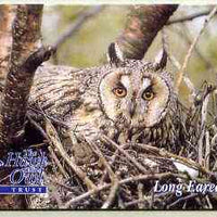 Telephone Card - Jersey £2 phone card showing Long Eared Owl (The Hawk & Owl Trust)
