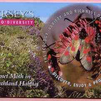 Telephone Card - Jersey £2 phone card showing Burnet Moth (Bio Diversity)
