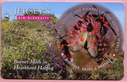 Telephone Card - Jersey £2 phone card showing Burnet Moth (Bio Diversity)