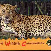 Telephone Card - Singapore $10 phone card showing Leopard (Wildlife Conservation Series)