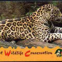 Telephone Card - Singapore $20 phone card showing Jaguar (Wildlife Conservation Series)