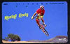 Telephone Card - Japan 105 units phone card showing Bicycle & Stunt Rider (card dated 1.8.1992) inscribed 'Moving Lively'