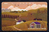 Telephone Card - Japan 105 units phone card showing 2 Children Cycling in Country Scene (card dated 1.10.1989)